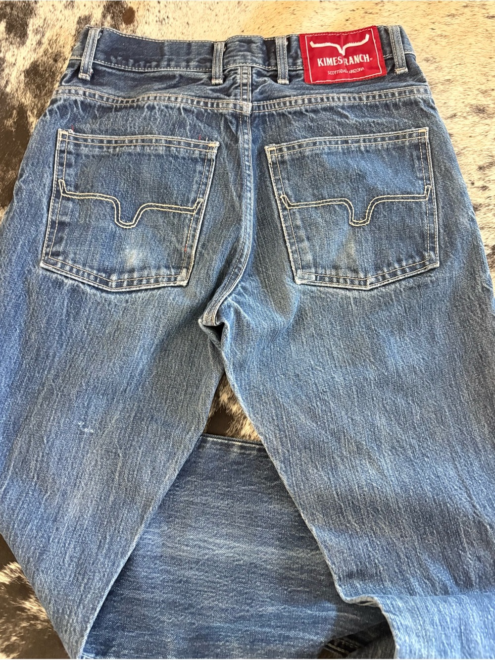 Kimes Ranch Men’s Light Blue Bootcut Denim Jeans